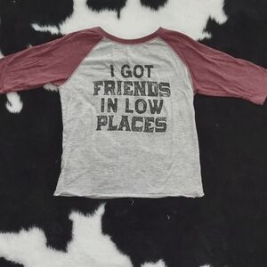 Girls 3/4 sleeve t shirt